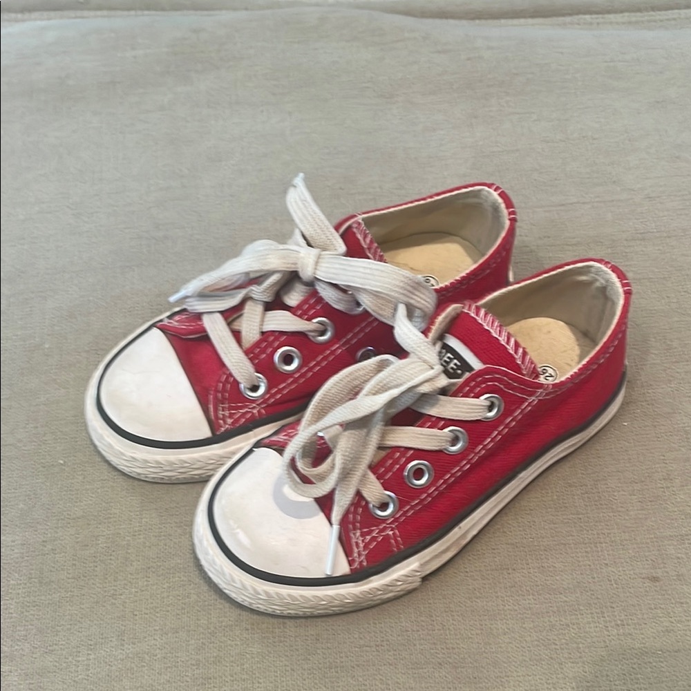 Kids Red Converse Sneakers